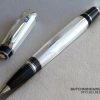 Bộ set bút Montblanc Meisterstuck Classique platinum-coated BallPoint Pen – Ví đựng thẻ tín dụng Montblanc Meisterstuck Mới Nguyên Hộp 8