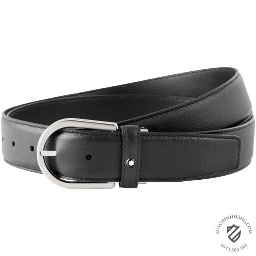 Thắt lưng Montblanc Grey Cut-to-size Business Belt 118414 Thắt lưng Montblanc Mới Nguyên Hộp