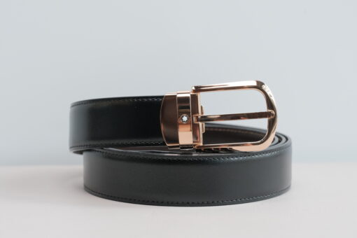 Thắt lưng Montblanc Black Reversible Cut-to-size Business Belt 114413  – 3cm Thắt lưng Montblanc Mới Nguyên Hộp