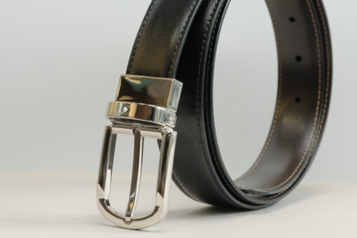 Thắt lưng Montblanc Black Reversible Cut-to-Size Business Belt 111080  – 3cm Thắt lưng Montblanc Mới Nguyên Hộp 3