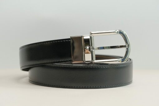 Thắt lưng Montblanc Black Reversible Cut-to-Size Business Belt 111080  - 3cm