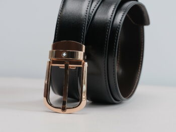 Thắt lưng Montblanc Black Reversible Cut-to-size Business Belt 114413 - 3cm - that lung montblanc black reversible cut to size business belt 114413 3cm scaled