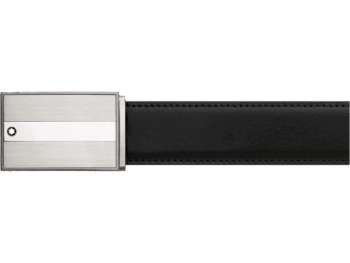 Thắt lưng Montblanc Mat & Shiny Stainless Steel Roll Plate Buckle 114385 - that lung montblanc mat amp shiny stainless steel roll plate buckle 114385