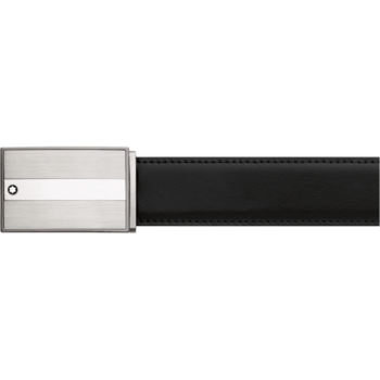 Thắt lưng Montblanc Mat & Shiny Stainless Steel Roll Plate Buckle 114385 - that lung montblanc mat amp shiny stainless steel roll plate buckle 114385