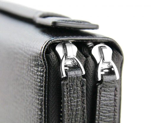 Montblanc Clutch Travel Companion Zipper & Handle 119291 Leather Bag 11cc Ví Montblanc Mới Nguyên Hộp 5