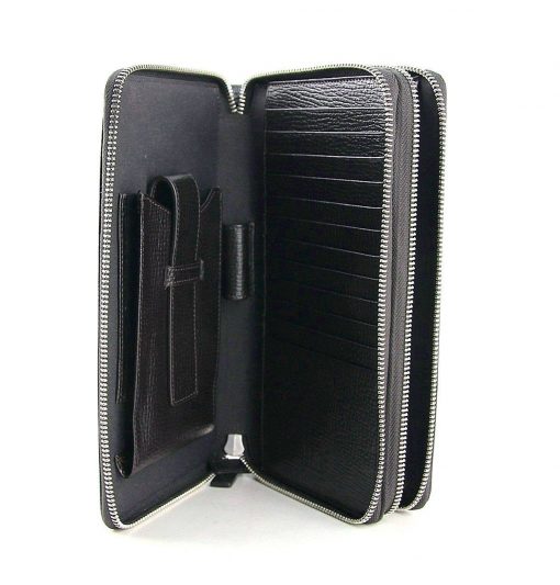 Montblanc Clutch Travel Companion Zipper & Handle 119291 Leather Bag 11cc Ví Montblanc Mới Nguyên Hộp 4