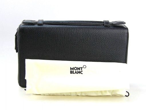 Montblanc Clutch Travel Companion Zipper & Handle 119291 Leather Bag 11cc Ví Montblanc Mới Nguyên Hộp 2