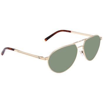 Mắt kính Montblanc Unisex Green Aviator Sunglasses Q59 - mat kinh montblanc unisex green aviator sunglasses q59
