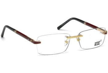 Mắt kính Montblanc Shiny Rose Gold Black Eyeglassed 57 - mat kinh montblanc shiny rose gold black eyeglassed 58