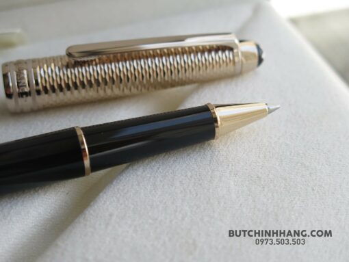 Montblanc Meisterstuck Solitaire Doué Geometry Classique Rollerball Pen 118093 - Image 3