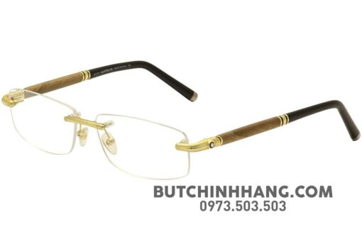 Gọng kính Montblanc Men Rimless Gold Eyeglasses 491