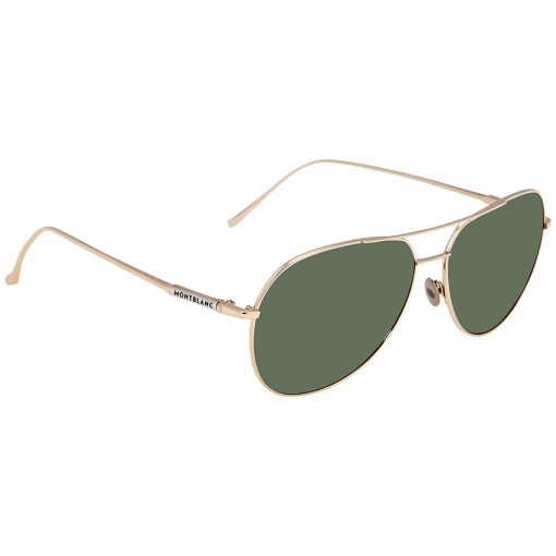 Mắt kính Montblanc Green Aviator Sunglasses Q61 Kính Mát Montblanc Mới Nguyên Hộp 2