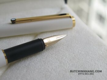 Bút Montblanc Noblesse White Gold Plate Fountain Pen - but montblanc noblesse white gold plate fountain pen 6