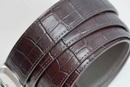 Thắt lưng Montblanc Classic Line Brown Chrome-Tanned Leather Belt 114391  – 3cm Thắt lưng Montblanc Mới Nguyên Hộp 3