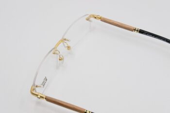 Gọng kính Montblanc Eyeglasses Shiny Gold Light Brown 491 - gong kinh montblanc eyeglasses shiny gold light brown 493