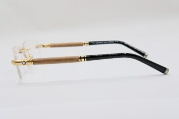 Gọng kính Montblanc Eyeglasses Shiny Gold Light Brown 491 - gong kinh montblanc eyeglasses shiny gold light brown 494