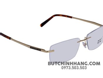 Gọng kính Montblanc Shiny Rose Gold Men's Eyeglasses 670 - gong kinh montblanc shiny rose gold mens eyeglasses 671