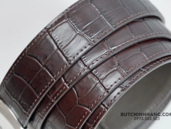 Thắt lưng Montblanc Classic Line Brown Chrome-Tanned Leather Belt 114391  - 3cm - Ảnh 3