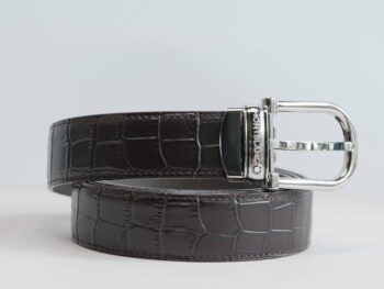 Thắt lưng Montblanc Classic Line Brown Chrome-Tanned Leather Belt 114391  - 3cm