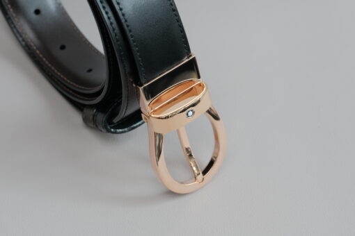 Thắt lưng Montblanc Classic Rose Gold Reversible Leather Belt 101896  – 3cm Thắt lưng Montblanc Mới Nguyên Hộp 5