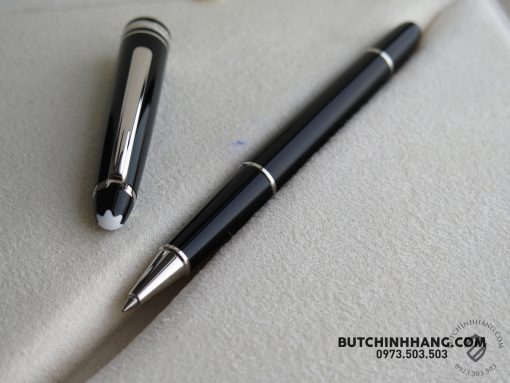 Bộ set bút Montblanc Meisterstuck Classique platinum-coated Rollerball Pen – Ví đựng thẻ tín dụng 127053