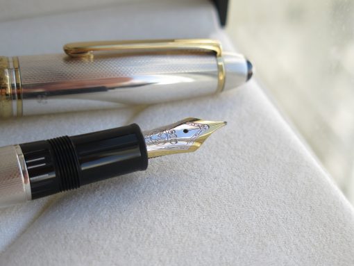 Bút Montblanc Meisterstuck Solitaire 146 Silver Barley Corn Fountain Pen Montblanc Solitaire Mới Nguyên Hộp 6