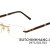 Gọng kính Montblanc Rimless Burgundy Rose Gold Eyeglasses 490 - gong kinh montblanc rimless burgundy rose gold eyeglasses 490