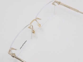 Gọng kính Montblanc Rimless Gold Eyeglasses 00300 - Ảnh 3