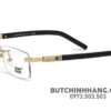 Gọng kính Montblanc Rimless Gold Eyeglasses 398 - gong kinh montblanc rimless gold eyeglasses 398