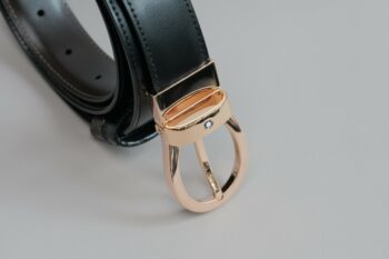 Thắt lưng Montblanc Classic Rose Gold Reversible Leather Belt 101896 - 3cm - that lung montblanc classic rose gold reversible leather belt 101896 3cm