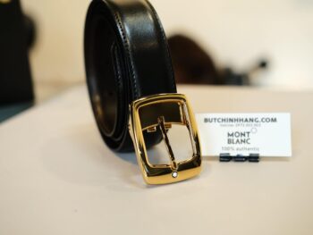 Thắt lưng Montblanc Classic Line Star Rectangular Gold Shiny Pin Belt 5562 - that lung montblanc classic line star rectangular gold shiny pin belt 5563 scaled