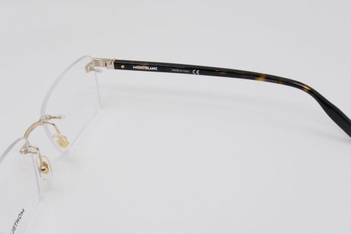 Gọng kính Montblanc Rimless Gold Havana Eyeglasses 00550