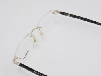 Gọng kính Montblanc Rimless Gold Havana Eyeglasses 00550 - gong kinh montblanc rimless gold havana eyeglasses 551 scaled