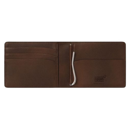 Ví kẹp tiền Montblanc Meisterstuck Sfumato Leather Goods Wallet 4cc with money clip 118352