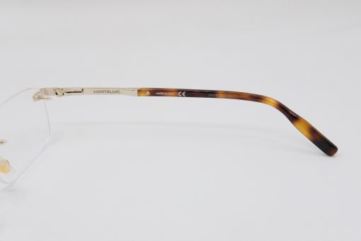 Gọng kính Montblanc Rimless Gold Eyeglasses 00230 Gọng kính Montblanc Mới Nguyên Hộp 5