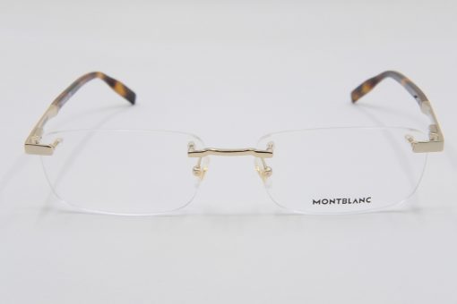 Gọng kính Montblanc Rimless Gold Eyeglasses 00230 Gọng kính Montblanc Mới Nguyên Hộp 2