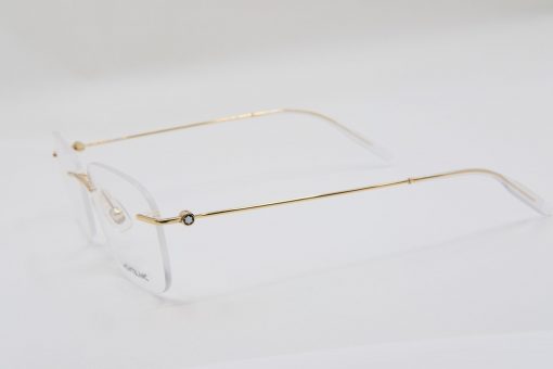 Gọng kính Montblanc Rimless Eyeglasses Gold 00750 Gọng kính Montblanc Mới Nguyên Hộp