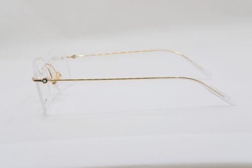 Gọng kính Montblanc Rimless Eyeglasses Gold 00750