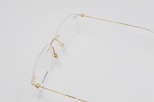 Gọng kính Montblanc Rimless Eyeglasses Gold 00750 Gọng kính Montblanc Mới Nguyên Hộp 4