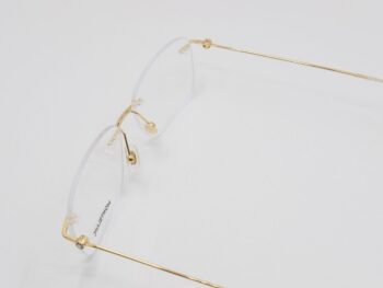Gọng kính Montblanc Rimless Eyeglasses Gold 00750 - gong kinh montblanc rimless eyeglasses gold 00750 scaled