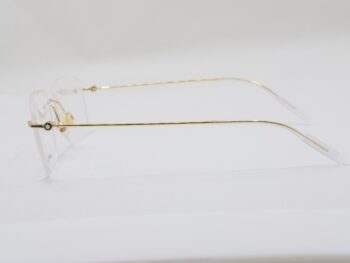 Gọng kính Montblanc Rimless Eyeglasses Gold 00750 - gong kinh montblanc rimless eyeglasses gold 752 scaled