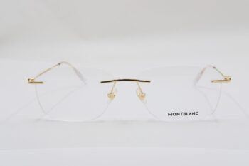 Gọng kính Montblanc Rimless Eyeglasses Gold 00750 - gong kinh montblanc rimless eyeglasses gold 754