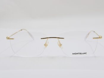 Gọng kính Montblanc Rimless Eyeglasses Gold 00750 - gong kinh montblanc rimless eyeglasses gold 754 scaled