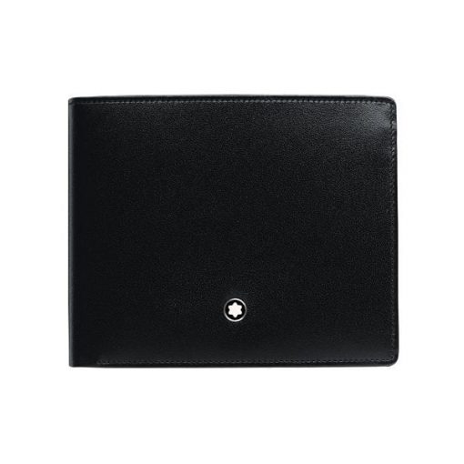 Ví da Montblanc Meisterstuck Black Leather Goods 6cc With 2 View Pocket 16354