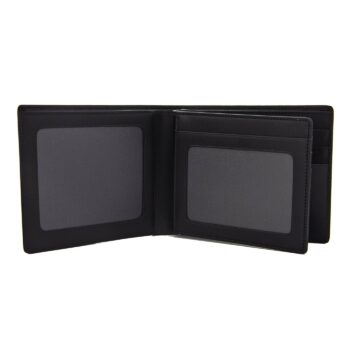 Ví da Montblanc Meisterstuck Black Leather Goods 6cc With 2 View Pocket 16354 - vi da montblanc meisterstuck black leather goods 6cc with 2 view pocket 16354