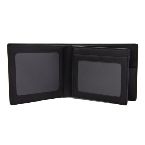 Ví da Montblanc Meisterstuck Black Leather Goods 6cc With 2 View Pocket 16354 - Image 2