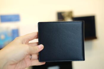 Ví da Montblanc Meisterstuck Navy Leather Wallet 8cc 118298 - vi da montblanc meisterstuck navy leather wallet 8cc 118298