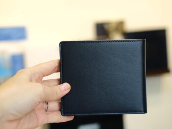 Ví da Montblanc Meisterstuck Navy Leather Wallet 8cc 118298 - Ảnh 7