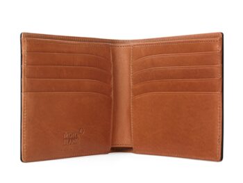 Ví da Montblanc Meisterstuck Navy Leather Wallet 8cc 118298 - Ảnh 2