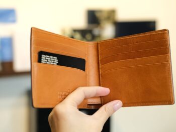 Ví da Montblanc Meisterstuck Navy Leather Wallet 8cc 118298 - Ảnh 5